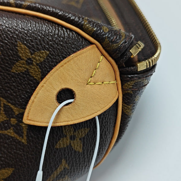 SPEEDY 25 Monogram Coated Canvas Brown