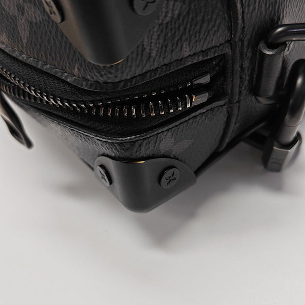 SOFT TRUNK Mini Monogram Coated Canvas Black