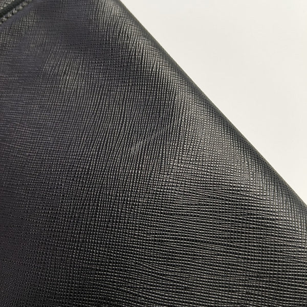 Saffiano Calfskin Clutch Black