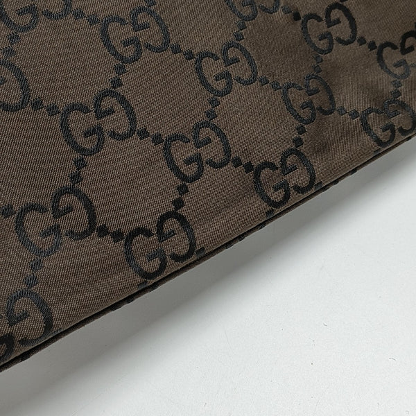 Monogram Canvas Clutch Brown
