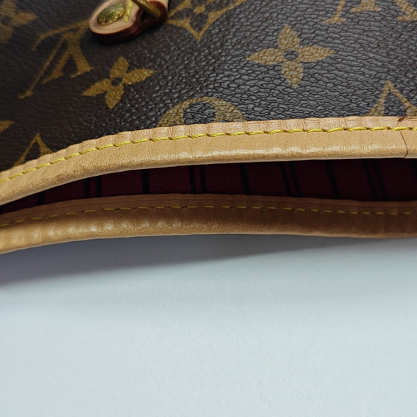 NEVERFULL GM Monogram Coated Canvas Brown