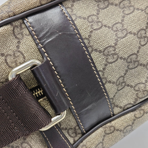 GG Supreme Monogram Coated Canvas Brown