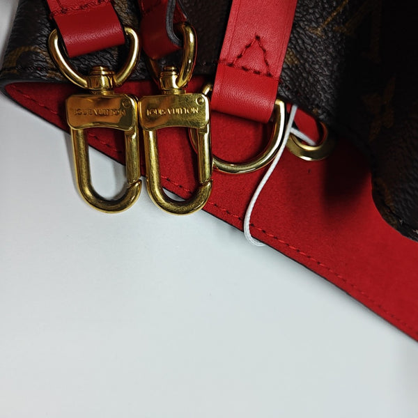 NÉONOÉ MM Monogram Coated Canvas Brown