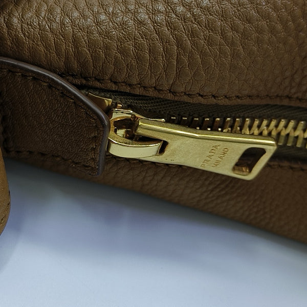 Calfskin Shoulder Bag Brown