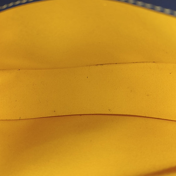 Coated Canvas Shoulder Bag Blue