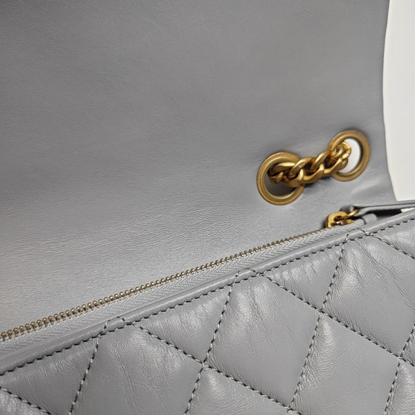 CLASSIC FLAP Mini Quilted Lambskin Gray