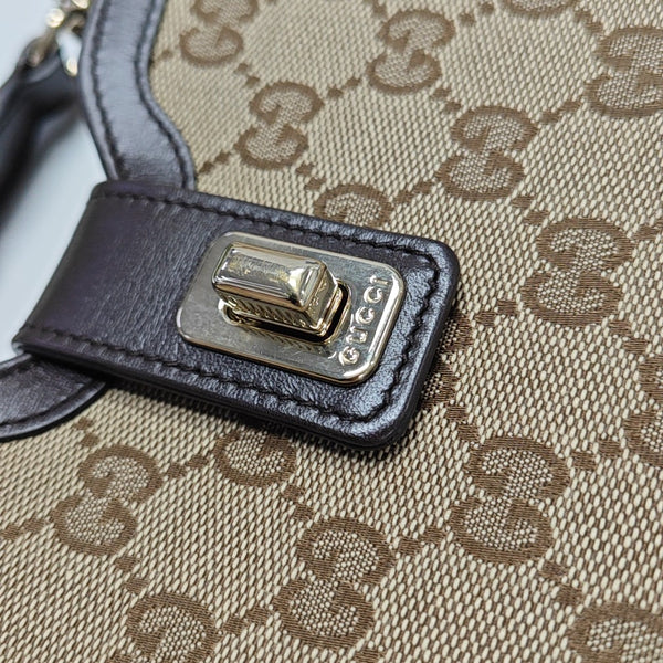 Moon Side Mini Monogram Coated Canvas Black