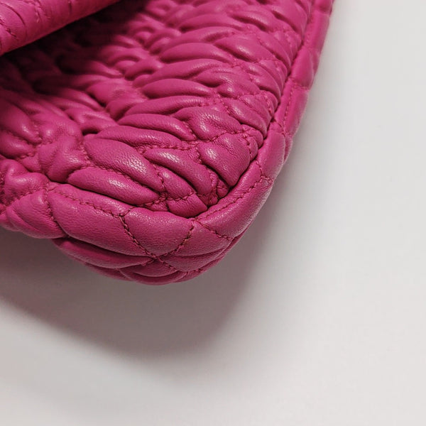 Crystal Quilted Lambskin Red