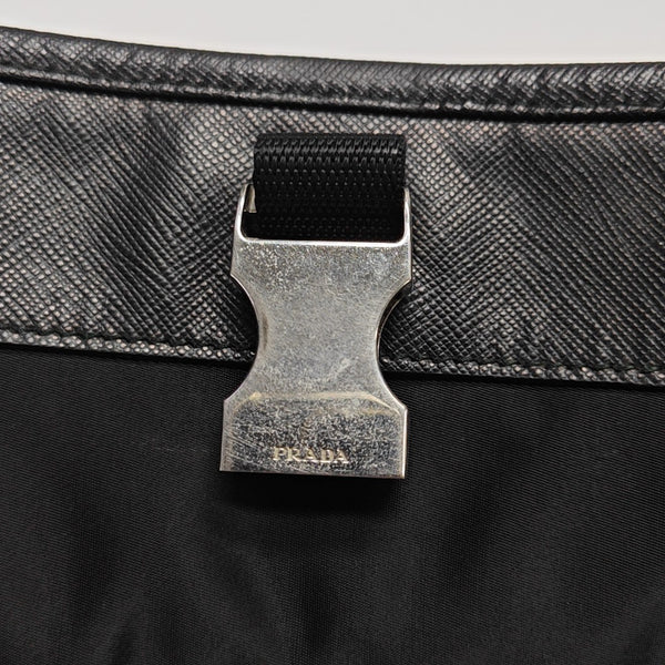 Nylon Shoulder Bag Black