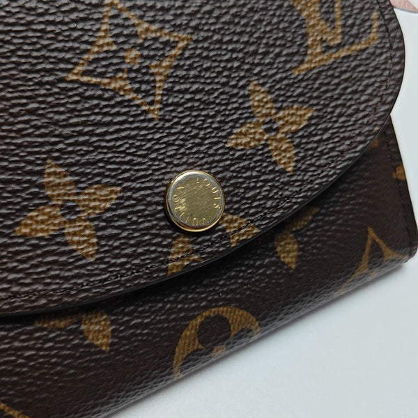 ROSALIE Monogram Coated Canvas Brown Wallet