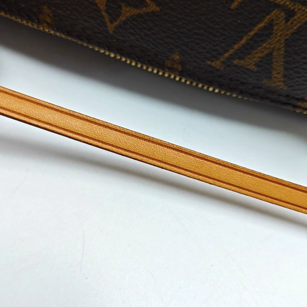PAPILLON Mini Monogram Coated Canvas Brown