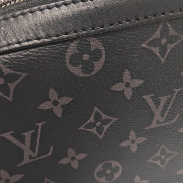 TRIO Monogram Coated Canvas Black