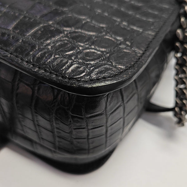 Calfskin Shoulder Bag Black