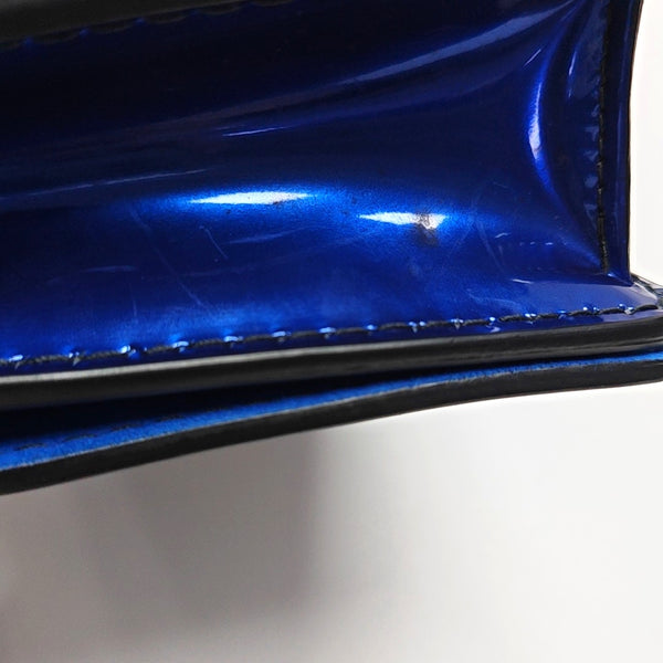 Authenticated pre-owned J'adior Patent Leather Blue - Shoulder Bag at Looply
