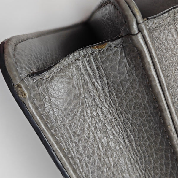 Interlocking G Small Calfskin Gray