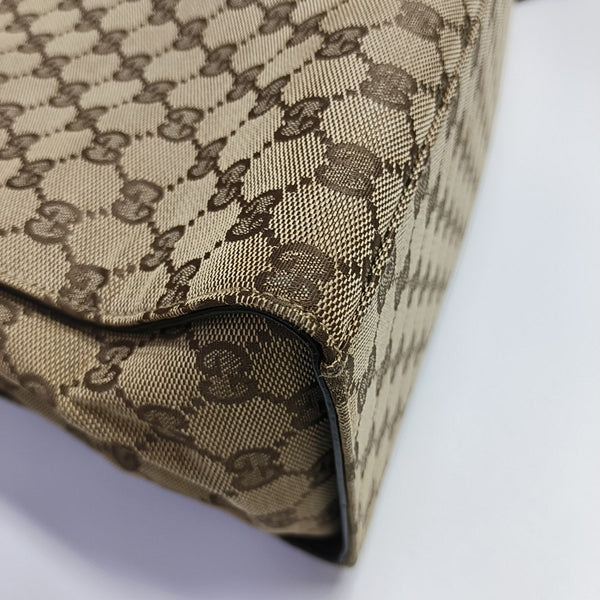 Monogram Canvas Tote Bag Brown