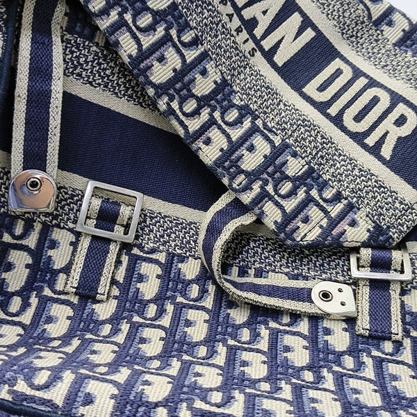 Diorcamp Large Oblique Canvas Blue