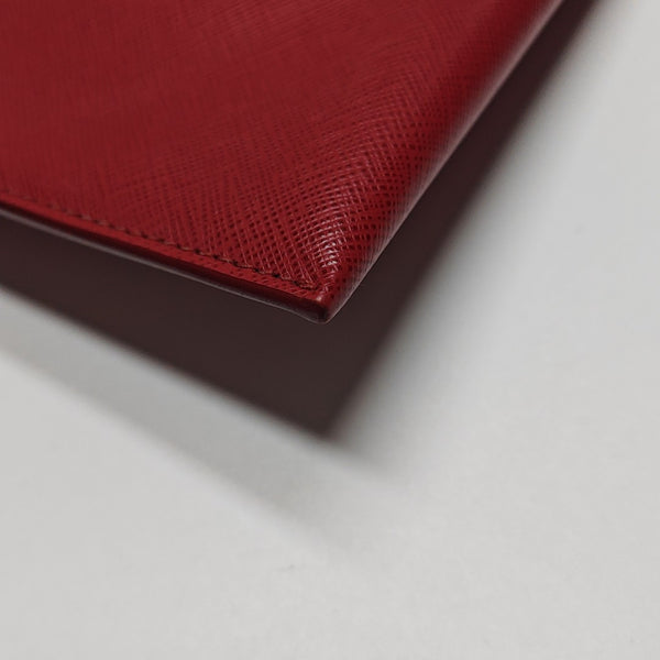 Calfskin Clutch Red