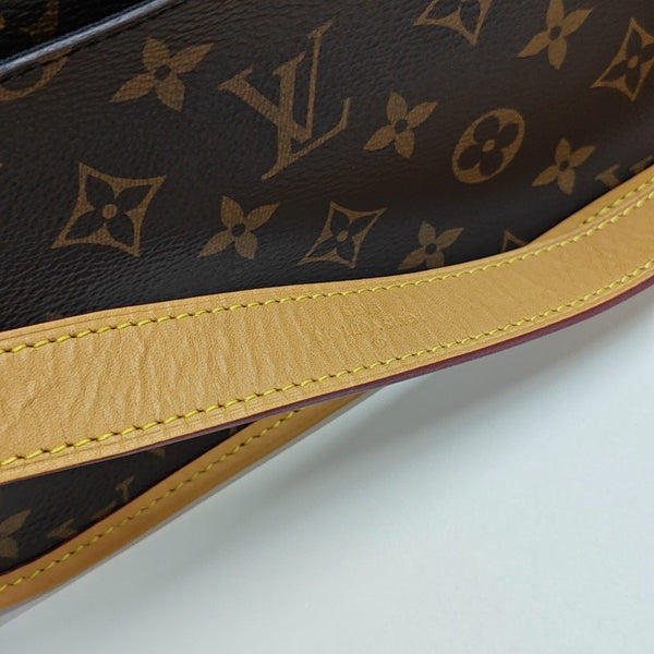 DIANE Monogram Coated Canvas Brown