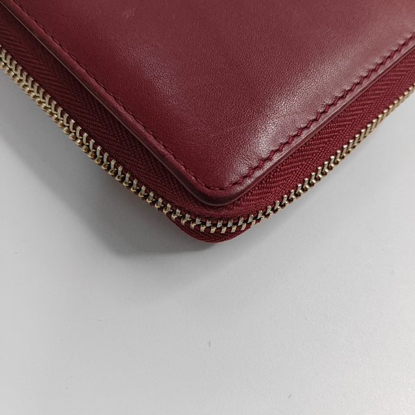 Monogram Calfskin Wallet Red