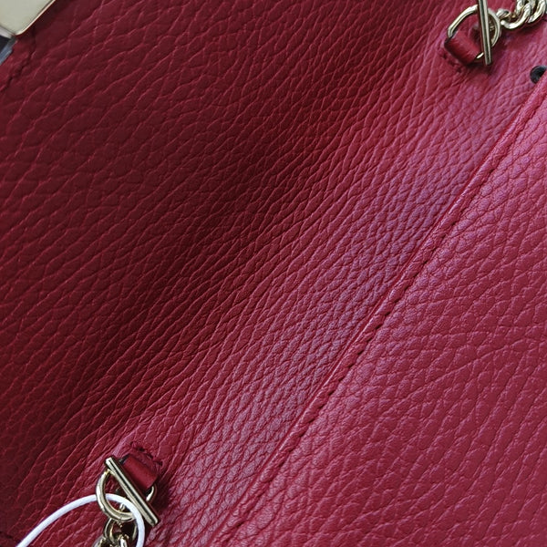Calfskin Shoulder Bag Red