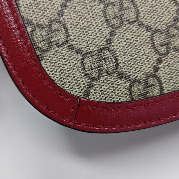 Horsebit 1955 Small Monogram Coated Canvas Beige