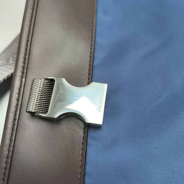 Nylon Shoulder Bag Blue