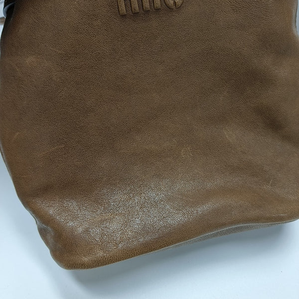 Lambskin Crossbody Bag Brown