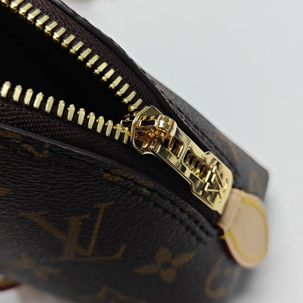 SQUIRE EAST WEST Monogram Coated Canvas Brown