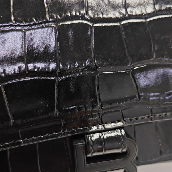 Hourglass S Calfskin Black