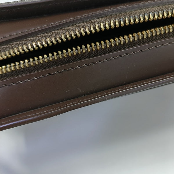 SAINT LOUIS Damier Ebene Coated Canvas Brown