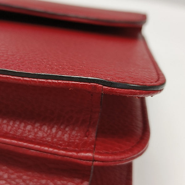 Interlocking G Large Calfskin Red