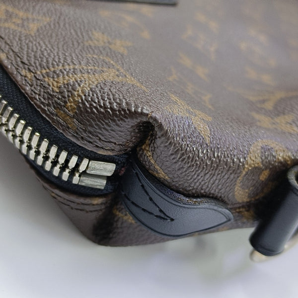 KITAN Monogram Coated Canvas Brown