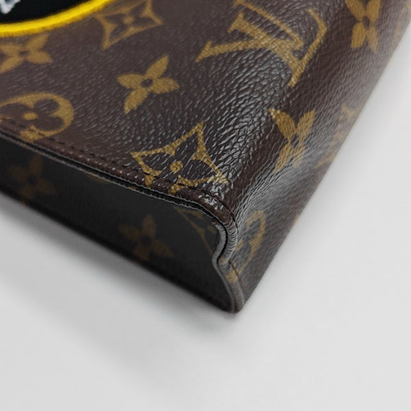 TOILET POCKET 26 Monogram Coated Canvas Brown