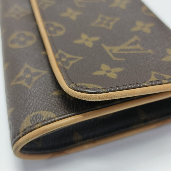 TWIN GM Monogram Coated Canvas Brown