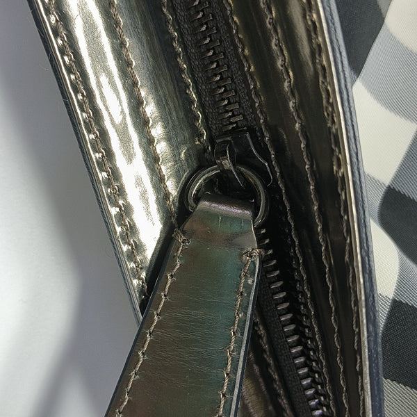 Nylon Shoulder Bag Large Gray