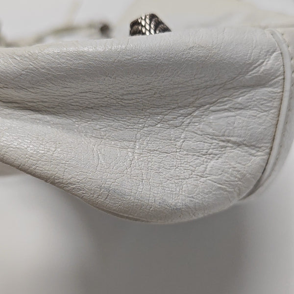 Le Cagole Mini Calfskin White