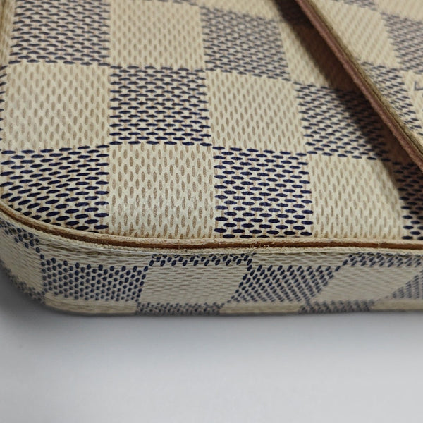 FÉLICIE Damier Azur Coated Canvas White