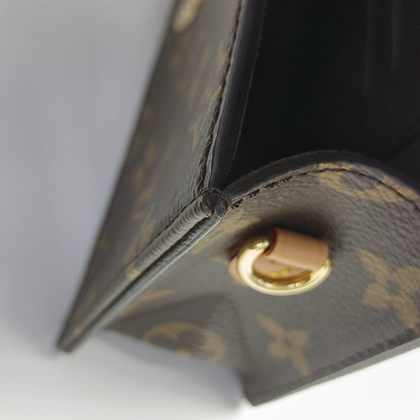 Lily Monogram Coated Canvas Brown