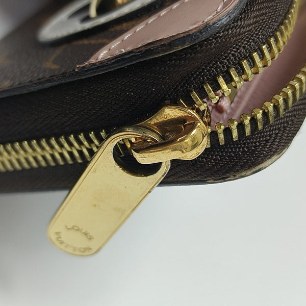 ZIPPY Monogram Coated Canvas Brown Wallet