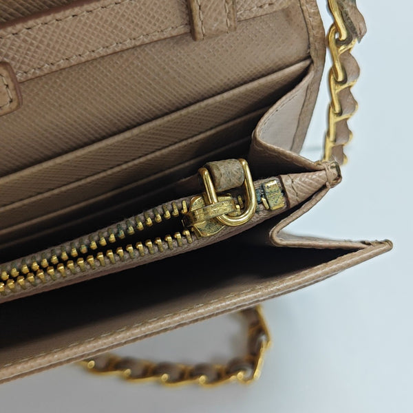 Mini Bag Saffiano Calfskin Beige