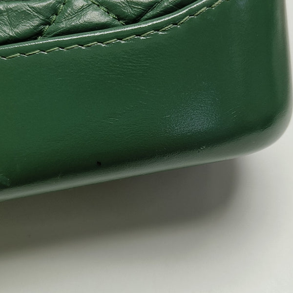 GABRIELLE Small Quilted Calfskin Green