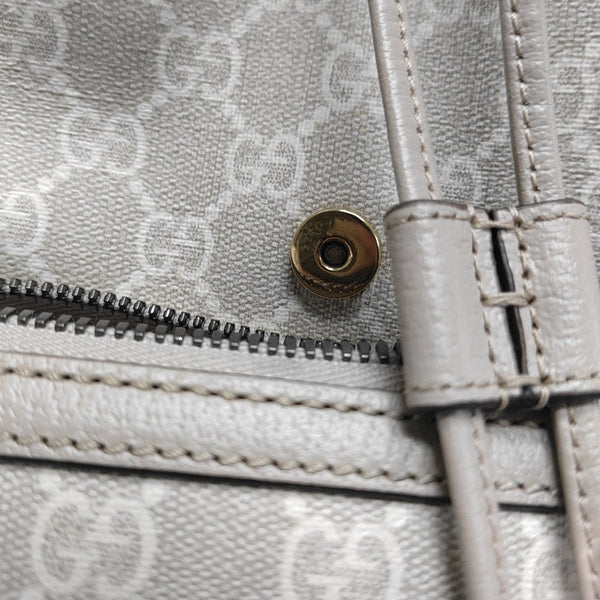 Monogram Coated Canvas Backpack Beige