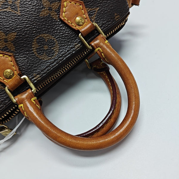 SPEEDY Nano Monogram Coated Canvas Brown