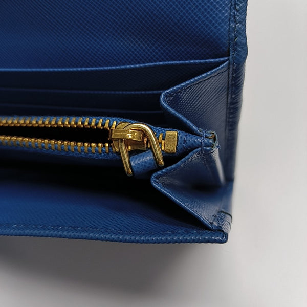Leather Wallet Blue