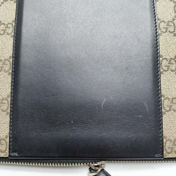 GG Supreme Monogram Coated Canvas Brown