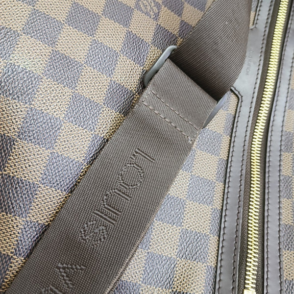 SPENCER Damier Ebene Coated Canvas Brown