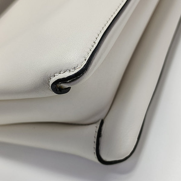 Calfskin Shoulder Bag White