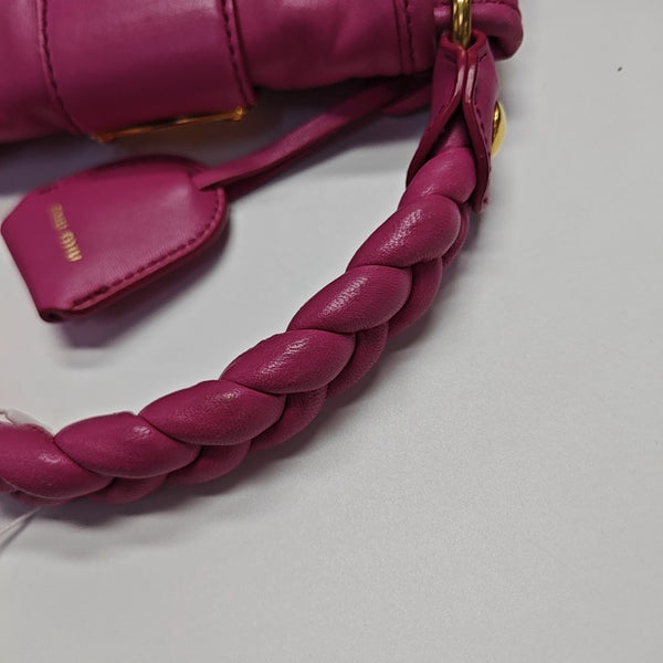 Miu Coffer Quilted Lambskin Pink