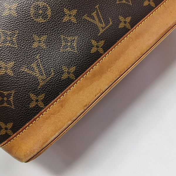ALMA PM Monogram Coated Canvas Brown